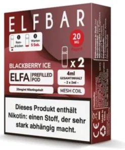 Elf Bar ELFA Blackberry Ice Prefilled Pod 2x2ml 20mg