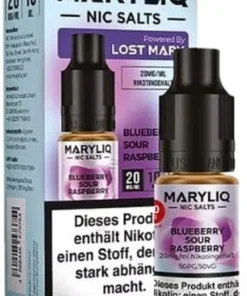 Maryliq Nic Salts Blueberry Sour Raspberry 20mg