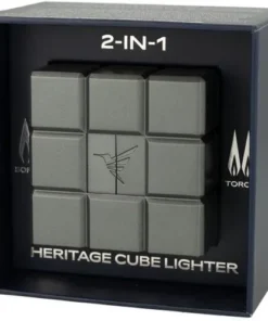 Colibri Tischfeuerzeug Heritage Cube Anthrazit