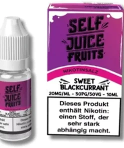 Self Juice Nikotinsalz Liquid Sweet Blackcurrant 10ml 20mg/ml