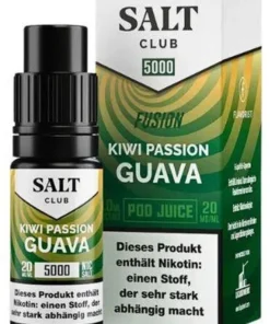 Salt Club 5000 Nikotinsalz Liquid Fusion Kiwi Passion Guava 20mg