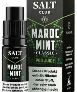 Salt Club Nikotinsalz Liquid Maroc Mint Classic 10mg