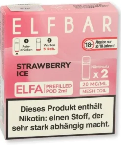 Elf Bar ELFA Strawberry Ice Prefilled Pod 2x2ml 20mg