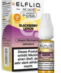 Elfliq by Elf Bar Nicsalt Liquid Blackberry Lemon 10mg