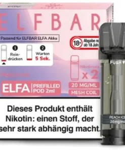 Elf Bar ELFA Peach Ice Prefilled Pod 2x2ml 20mg