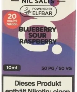 Elfliq by Elfbar Blueberry Sour Raspberry 20mg Nic Salt Liquid