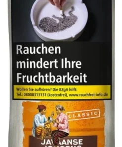 Javaanse Jongens Tabak Classic ohne Aromazusätze 30g Päckchen Zigarettentabak