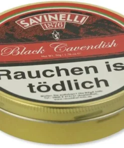 Savinelli Black Cavendish Pfeifentabak 50g