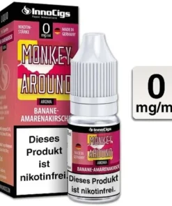 E-Liquid InnoCigs Monkey Around Banane-Amarenakirsche 0mg Nikotin