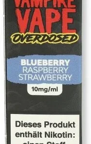 Vampire Vape Overdosed Blueberry Raspberry Strawberry 10ml 10mg/ml