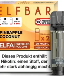 Elf Bar ELFA Pineapple Coconut Prefilled Pod 2x2ml 20mg