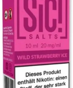 SiC! Salts Nikotinsalz Liquid Wild Strawberry Ice 10ml 20mg/ml