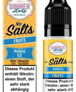 Dinner Lady Liquid Fruits Mango Ice Nic Salts 10ml 20mg