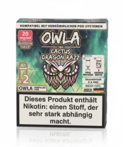 OWLA Cactus Dragon Razz Prefilled Pod 2x2ml 20mg