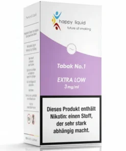 Happy Liquid Tabak No. 1 Extra Low 3mg Liquid
