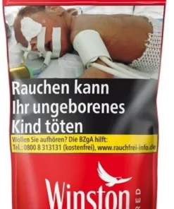 Winston Tabak Rot 95g Beutel Volumentabak