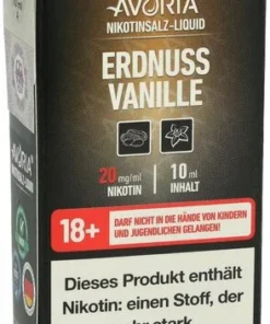 Avoria Nikotinsalz Liquid Erdnuss Vanille 20mg