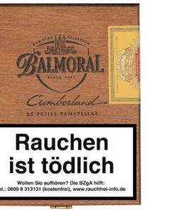 Balmoral Cumberland Petit Panatellas Sumatra Zigarren 25er