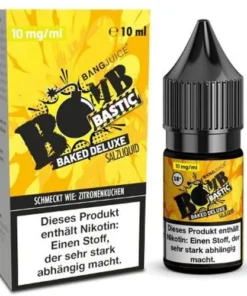 Bang Juice BOMB BASTIC BAKED DELUXE 10mg Nikotin Salz Liquid