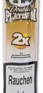 Blunt Wraps Zigarrenumblatt Double Platinum Ivory (French Vanilla)