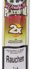 Blunt Wraps Zigarrenumblatt Double Platinum Red (Strawberry Kiwi)