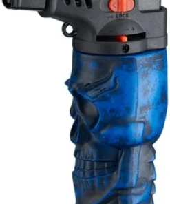 Champ Skull Jet Flame Feuerzeug Dunkelblau Nr.1