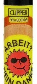 Clipper Feuerzeug Anti Arbeit 3v4 ARBEIT? NEIN DANKE!