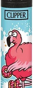 Clipper Feuerzeug Fat Animals Flamingo