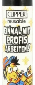 Clipper Feuerzeug Handwerker 2v4 EINMAL MIT PROFIS ARBEITEN!