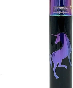 Clipper Feuerzeug Metall Einhorn Lila