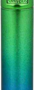 Clipper Feuerzeug Metall Peacock Matt Grün/Blau