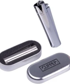Clipper Feuerzeug Metall Silber