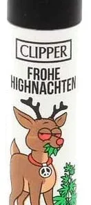 Clipper Feuerzeug Rentiere – 2v4 FROHE HIGHNACHTEN