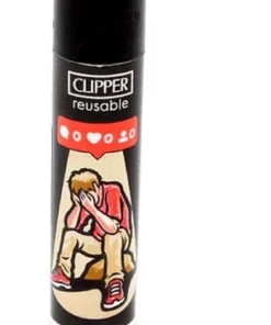 Clipper Feuerzeug Social Media 2v4