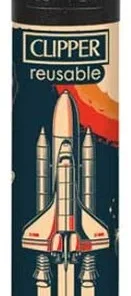Clipper Feuerzeug Space 2v4 Rakete