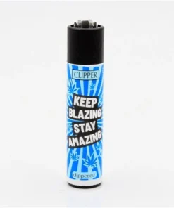 Clipper Feuerzeug Weed Statements 5 KEEP BLAZING STAY AMAZING 2v4