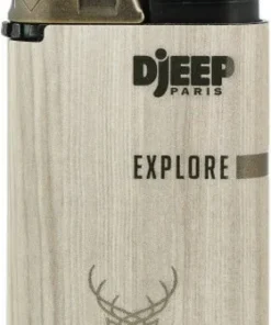 Djeep Explore Feuerzeug Holzoptik Beige