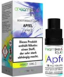 Dreamlike Nikotinsalz Liquid Apfel 18mg