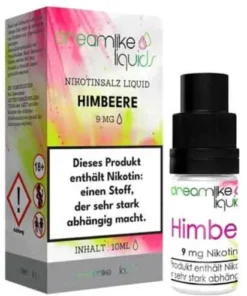 Dreamlike Nikotinsalz Liquid Himbeere 9mg