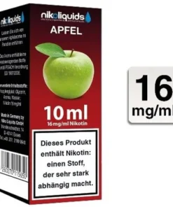 E-Liquid NIKOLIQUIDS Apfel 16mg Nikotin