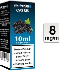 E-Liquid NIKOLIQUIDS Cassis 8 mg Nikotin