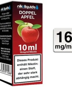 E-Liquid NIKOLIQUIDS Doppel Apfel 16 mg