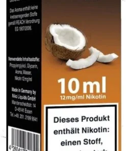 E-Liquid NIKOLIQUIDS Kokos 12 mg Nikotin