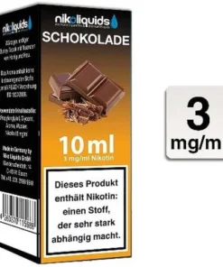E-Liquid NIKOLIQUIDS Schokolade 3 mg Nikotin