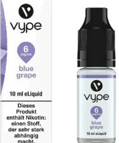 E-Liquid Vype Bottle Blue Grape 6mg CLASICS COLLECTION