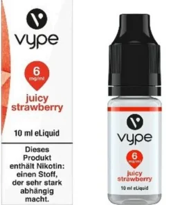 E-Liquid Vype Bottle Juicy Strawberry 6mg CLASICS COLLECTION