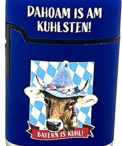 Easy Torch Dahoam is am kuhlsten! Serie Bayern Feuerzeug blau