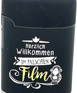 Easy Torch sheepworld Herzlich Willkommen im falschen Film Motiv Feuerzeug schwarz