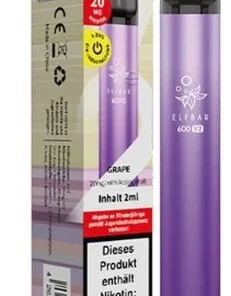 Elf Bar 600 V2 Grape Einweg E-Zigarette 20mg