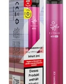 Elf Bar 600 V2 Strawberry Ice Einweg E-Zigarette 20mg